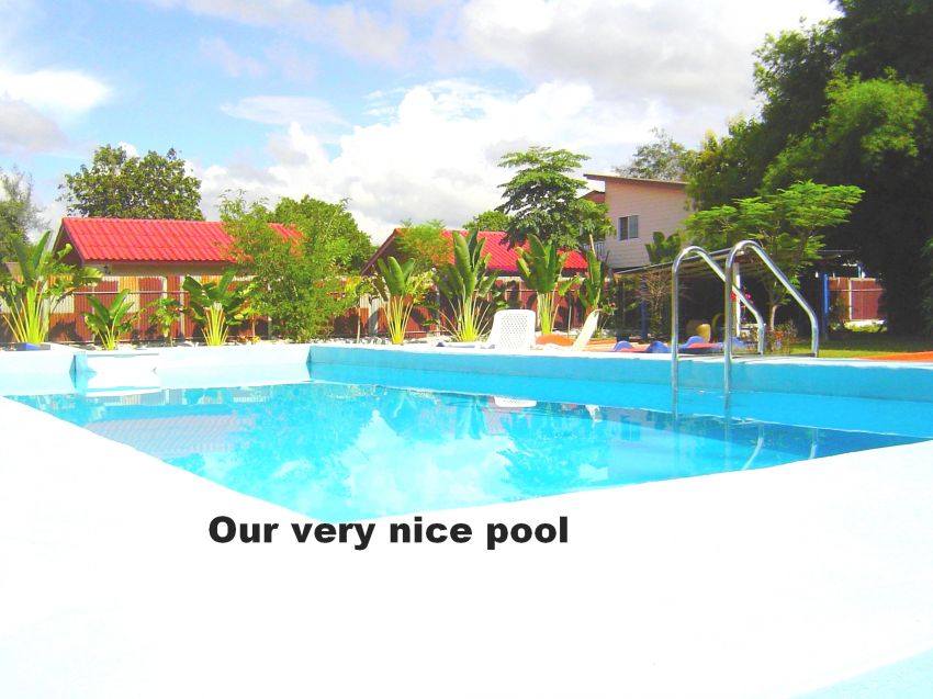 River view - furnished flat for rent - ubon, front of hadkudua + pool