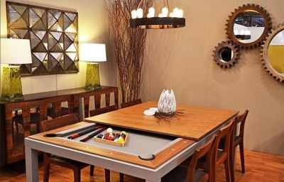 Dining table to Pool table in a finger snap - Fusion dining pool table