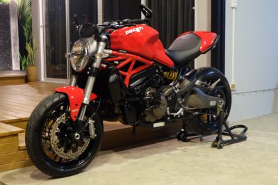 DUCATI MONSTER 821 2016 TERMIGNONI exhaust and OHLINS steering damper!