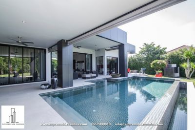 State of the Art Modern Pool Villa with stunning Black mountain views 