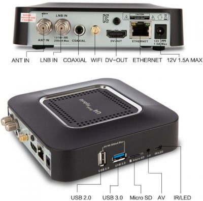 U4 Quad Hybrid TV IPTV Box with DVB-T2/T/C and DVB-S2