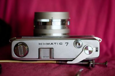Minolta Hi-Matic 7 Camera with Black Case