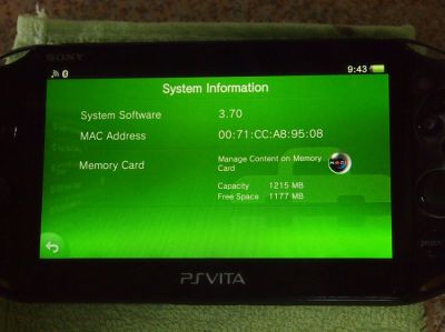PSVita Slim PCH-2008 Black, Sony PlayStation Vita