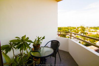 A beautiful condominium unit with a balcony, cooler side is for rent