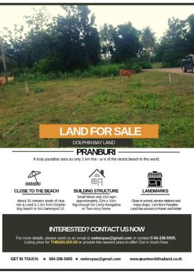LAND FOR SALE - Close to the Beach! 