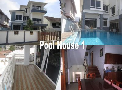 Jomtien Pool 5 Bedroom Houses for Rent and Sale