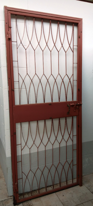 Steel security door and frame