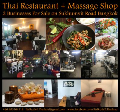 Thai Restaurant + Massage Shop Business For Sale