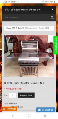 Stainless Super Master Deluxe 3 in 1 BBQ 