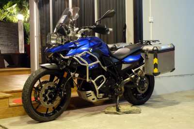 BMW F700GS 2016 with BMW side panniers and loads of other accessories