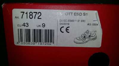 Elten Safety Shoes/Boots Germany 1450 each pair
