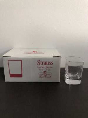 Brand new Luigi Bormioli (Strauss) liquer shot glasses. 