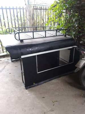 for sale black pickup roof including 2 benches