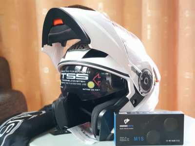 Brand New unused Crash Helmet with Bluetooth 