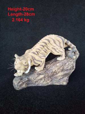 Ancient Clay Sculpture Phaya Tigers