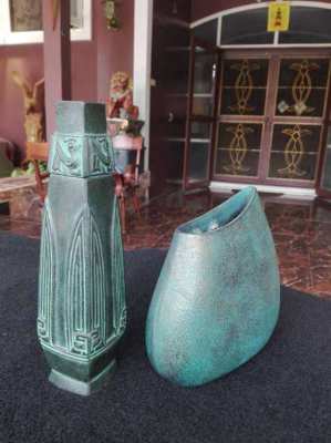 SOLD!!! Collectible Rare Vintage Vases Copper Casting Beast