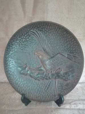 SOLD!!! Vintage Brass Eagle Plate