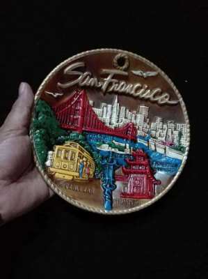 Vintage Clay San Francisco Plate