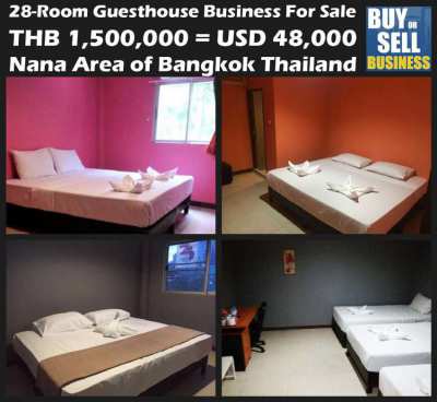 28-Rooms Nana Area Guesthouse for Rent