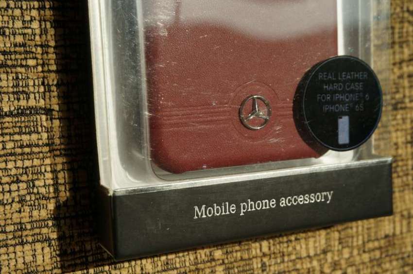 Mercedes-Benz Front Grill Red Leather Hard Case for iPhone 6/6s