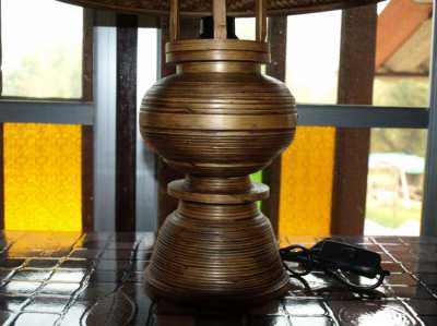 Hand Made Bamboo Table Lamp Brand New Never Used.