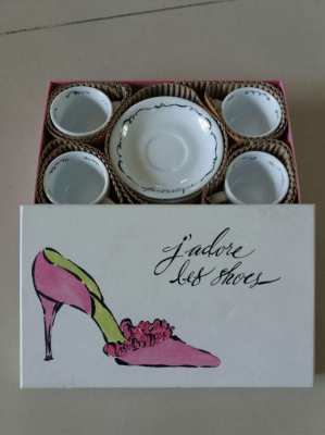 Rosanna Strappy Shoes ESPRESSO CUPS & SAUCERS