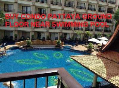 Buy Condo Pattaya Ground Floor Front Swimming Pool - 1 MB MAXIMUM