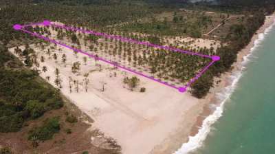 Plots for sale on the beach in Thap Sakae