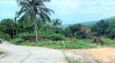 For sale Sea view lands in Chaweng Koh Samui 400 sqm - 512 sqm