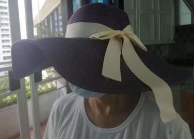 NEW!! Beautiful Stylish Hats with ribbon - Brown, Purple, White colors