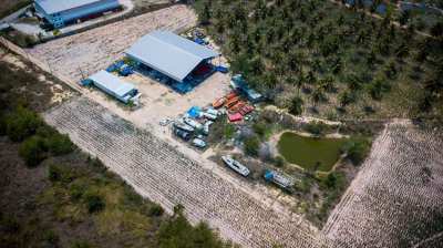 Land with warehouse for sale 4.5 rai for only 8,900,000 THB