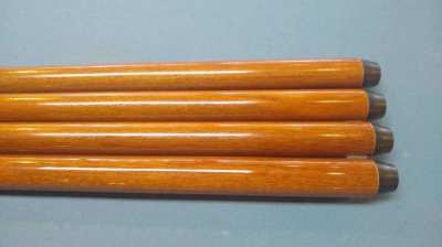 SET OF 4 WOODEN POOL HOUSE CUES FOR YOUR POOL TABLE