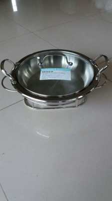 NEW CUISINART STAINLESS BUFFET PAN WITH GLASS LID 