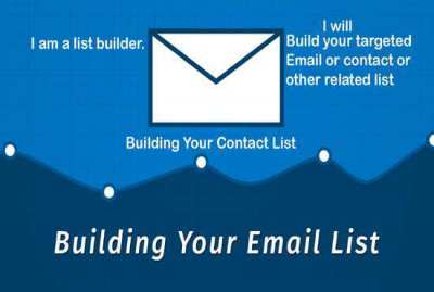 I will do lead generation to build your target email contact list