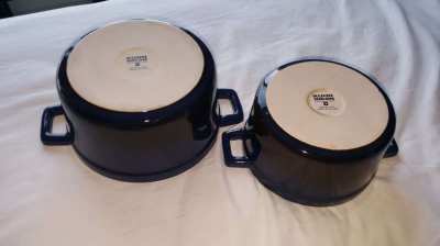 Kuhn Rikon Stoneware (Swiss brand) set of 2 Casserole dishes
