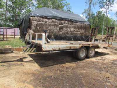 Heavey duty tandem trailer suitable for excuvator or rice car 