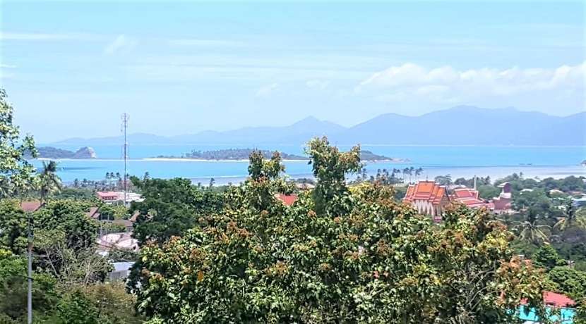 Sea view land for sale in Plai Laem Koh Samui