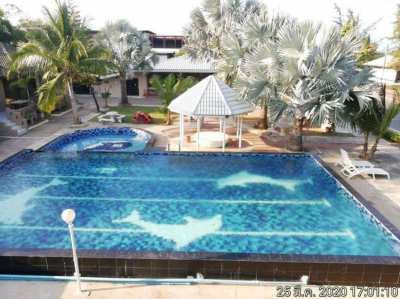 Resort on Pranburi Beach for sale 2 rais and 310 sqw. 