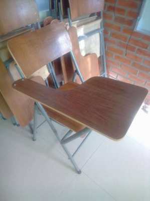 Wooden Classroom Chair/Desks (8)