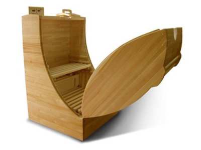 Portable siberian wood steam sauna cabin