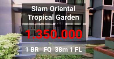 Siam Oriental Tropical Garden ⚡1 BR ⚡ 1.35 M 