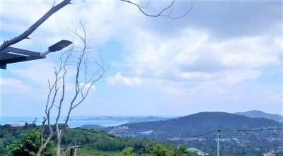 For sale  1600 sqm sea view flat land in Bophut Koh Samui