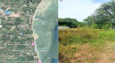 For sale land 350m²/600m² in Bang Kao Koh Samui 200 m from the beach