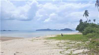 Beachfront land 1600 sqm in Bang Kao Koh Samui for sale