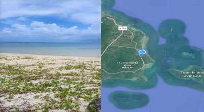 Beachfront land 1600 sqm in Bang Kao Koh Samui for sale