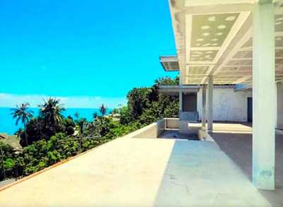 Bare villa with sea view for sale in Chaweng Noi, Koh Samui