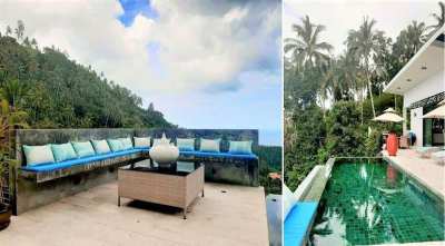 For sale Sea view villa in Lamai Koh Samui - 3 bedrom with pool