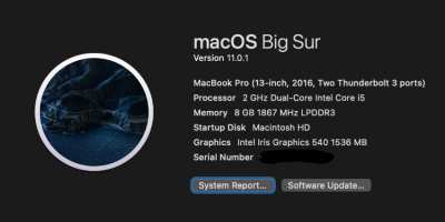 Apple MacBook Pro 13 Inch 8GB RAM, 256 GB SSD