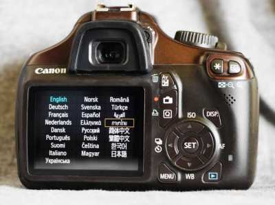 Canon EOS 1100D (Rebel T3) DSLR Bronze, Brown body