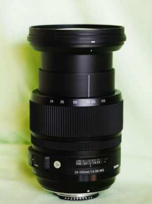 Sigma Art 24-105mm F/4 DG OS HSM (for Nikon AF mount) Black Zoom Lens 
